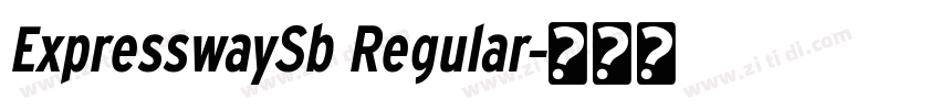 ExpresswaySb Regular字体转换